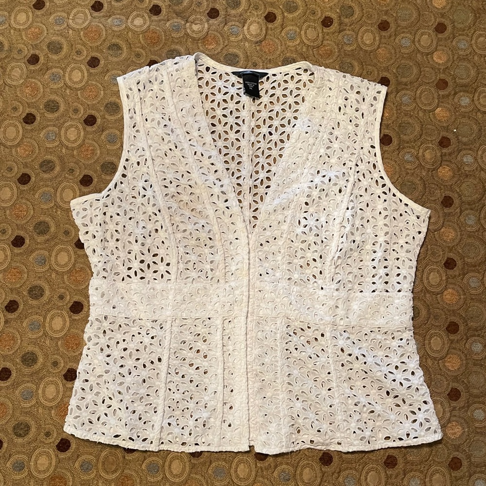 Moda International Eyelet Top